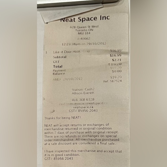 NWT LIKE-IT DOOR HOOK ORGANIZER Grey - Picture 9 of 9